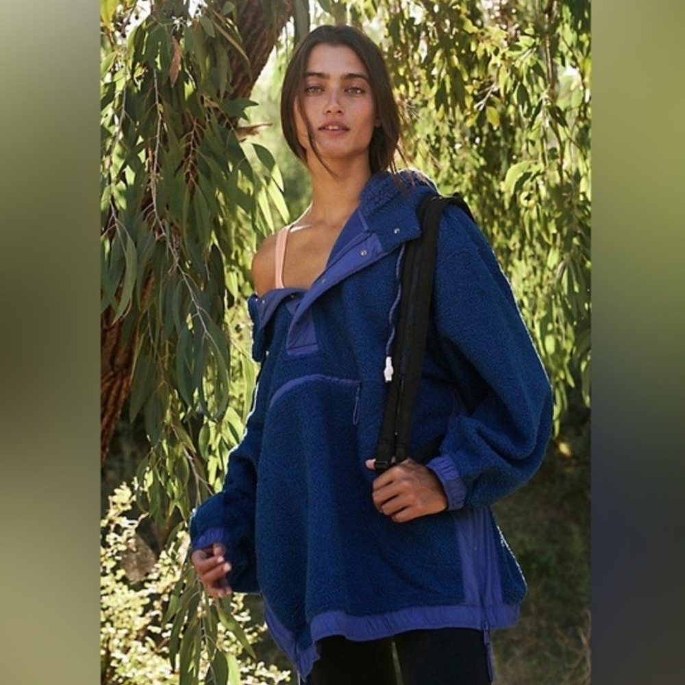 Free People Fuzzy Was She Fleece Pullover